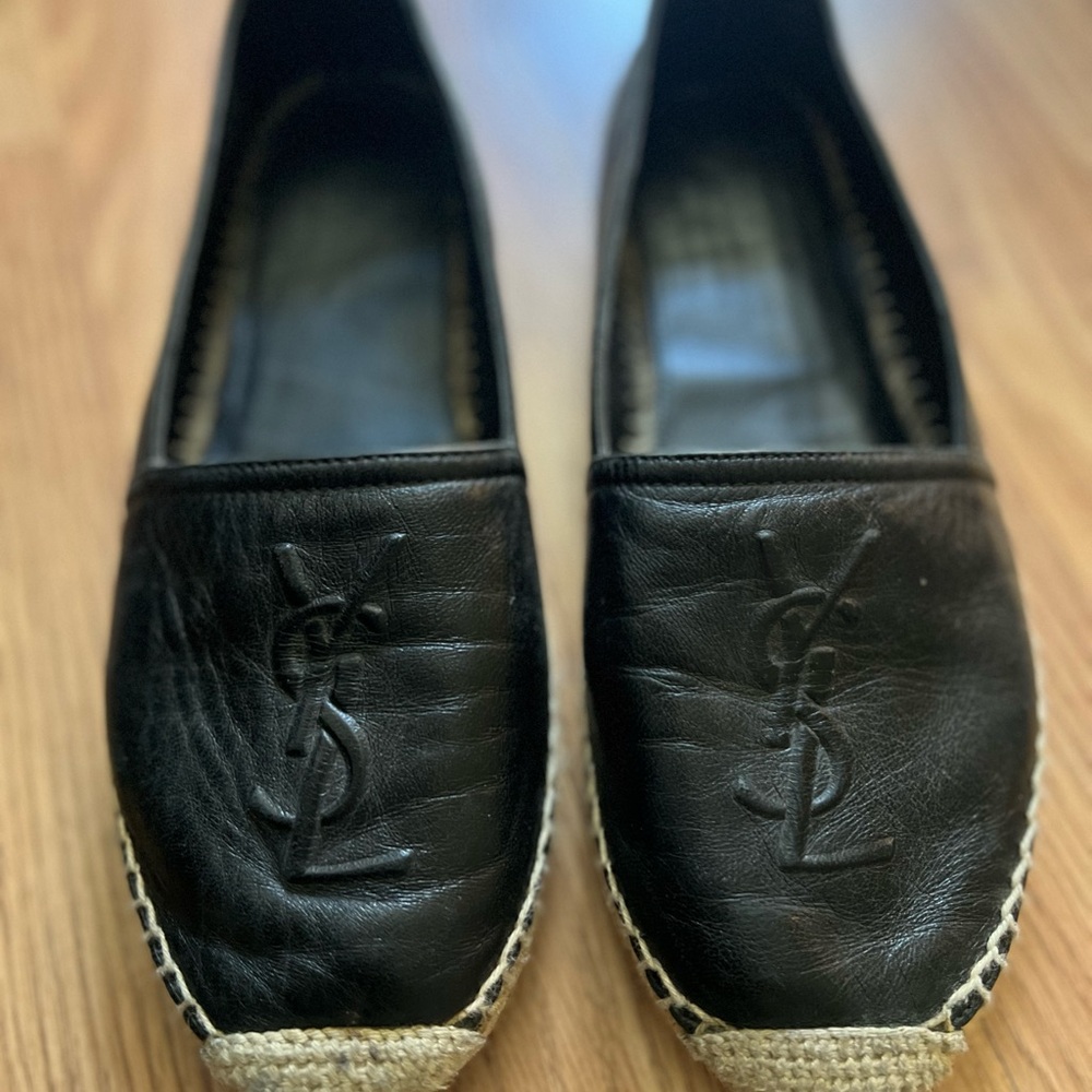 Yves Saint Laurent Black Espadrilles
